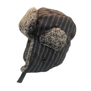 Retro 7  Trapper Hat Size M/L  Aviator Bomber  Style Warm Winter Cap Wool Blend